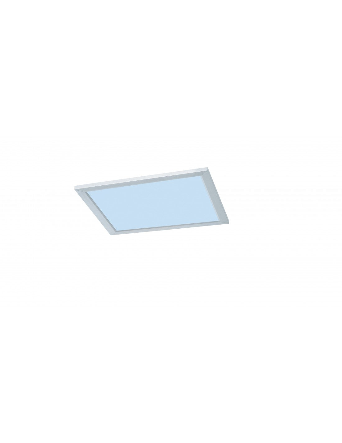 Plafonnier carré Griffin LED Dimmable Rgbw Nickel 29x29 cm Trio Lighting