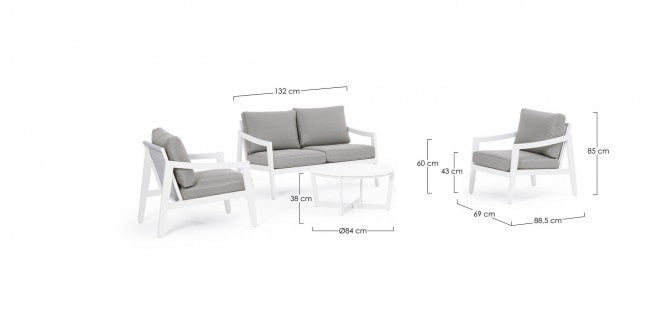 Set4 Salon CC Sirenus Blanc Yk11