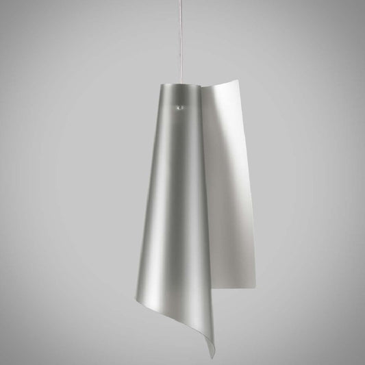Lustre à suspension en Polilux VELA Argento diamètre 19 x h49 cm