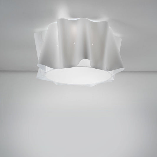 Plafonnier 3 lumières blanc cm. 60 x 32h