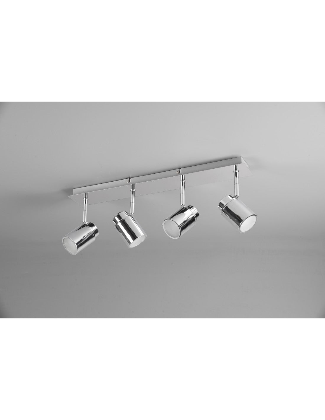 Barre Linéaire 4 Spots Orientables Métal Chrome Angel Trio Lighting