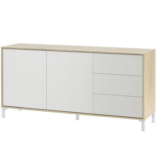 Buffet Brooklyn 2 portes plus 3 tiroirs 154 x 41 x 74h cm