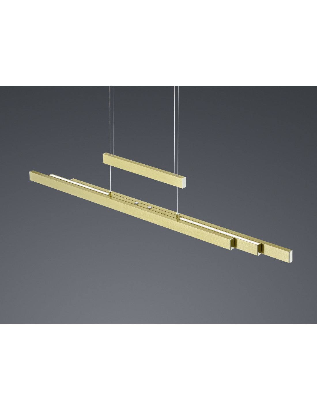 Suspension moderne Trajan Led Touch Dimmable Laiton Trio Éclairage
