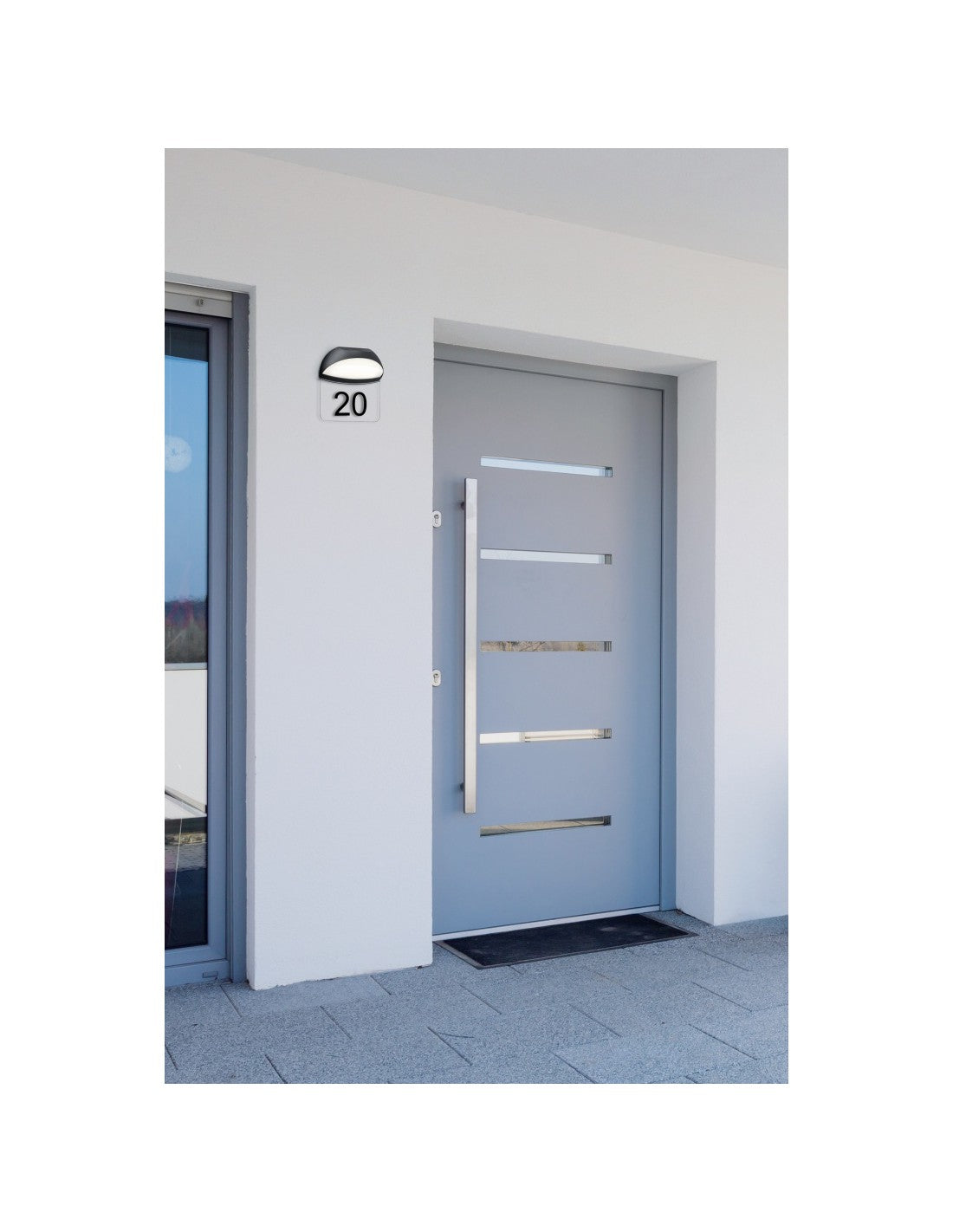 Muga Outdoor Applique IP54 Anthracite Cup Numéros de maison Trio Éclairage