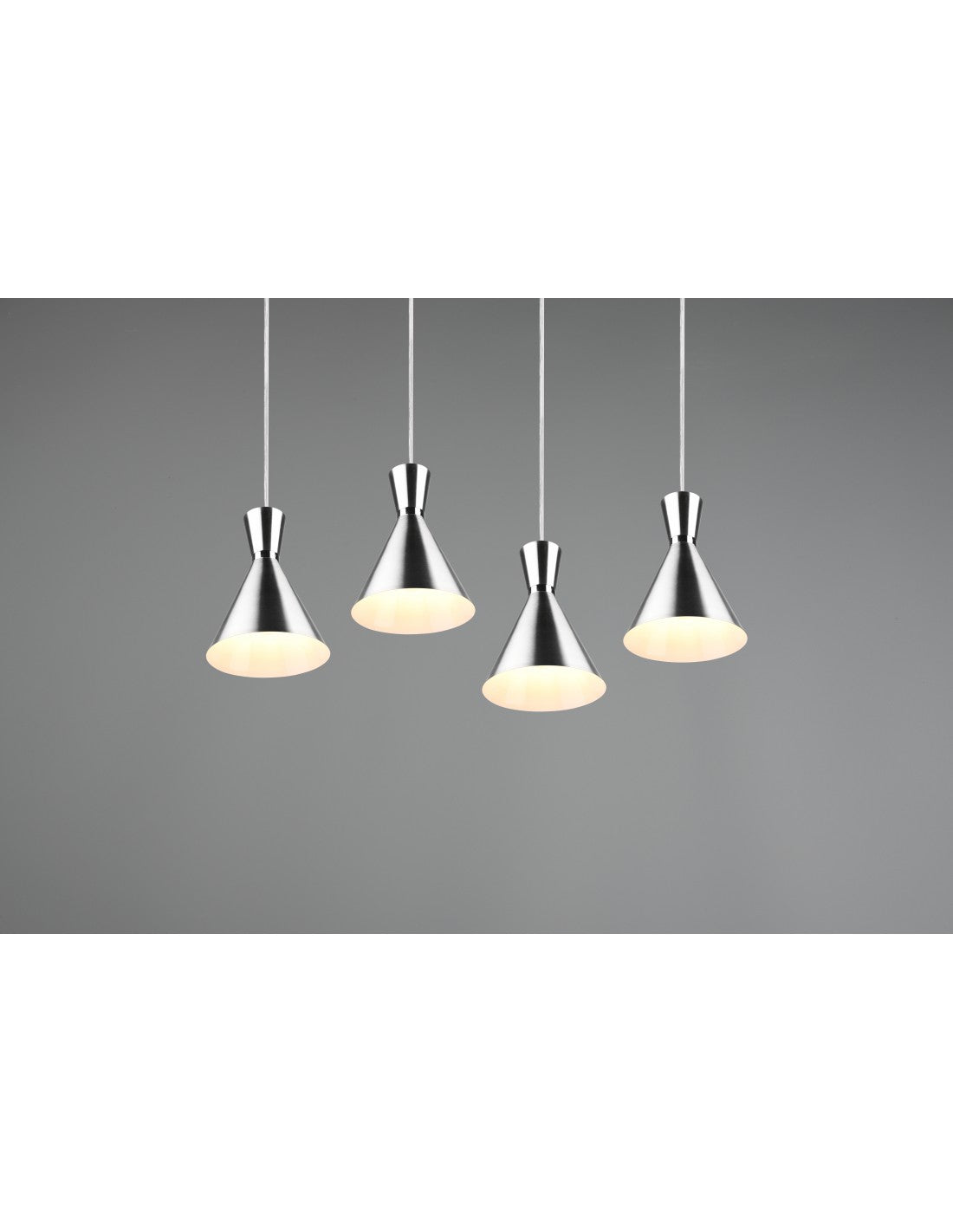 Lustre Linéaire Enzo 4xE27 Nickel Mat Trio Lighting