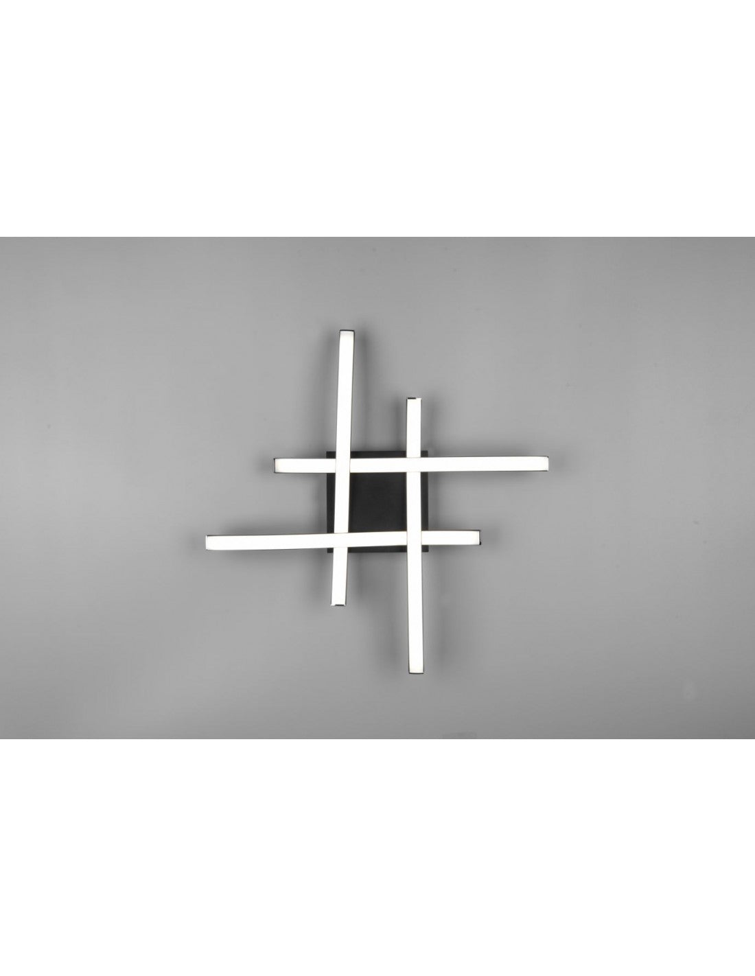 Plafonnier Moderne Route Noir 4 Tiges LED 4000k Trio Lighting