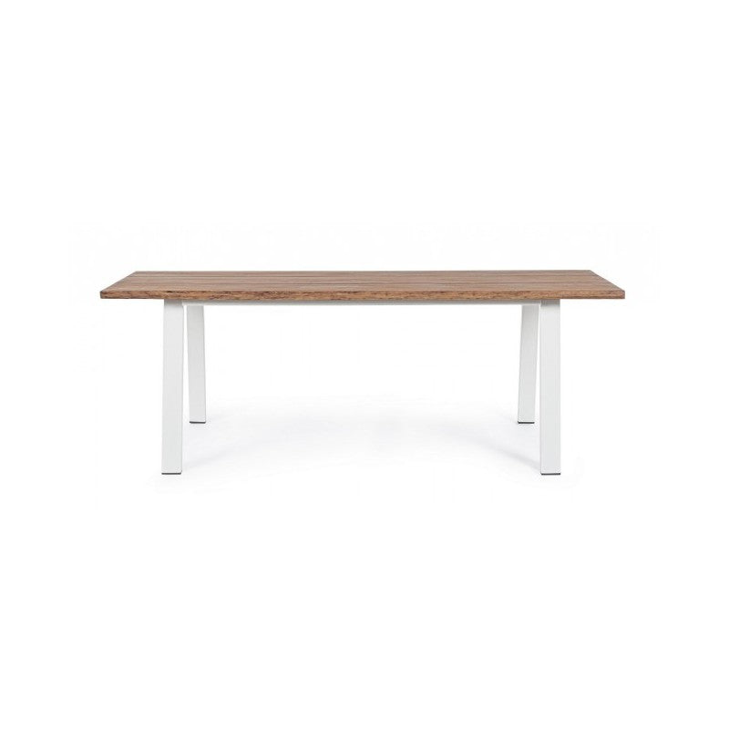 Table de jardin Oslo Blanc Naturel 100x200 cm