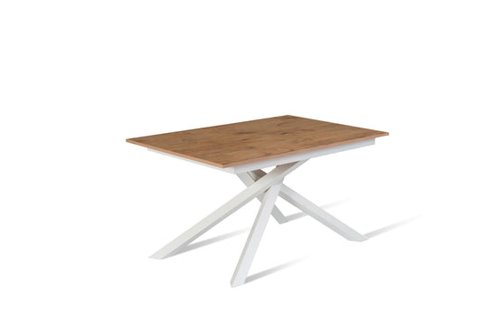Table extensible chêne blanc 90 cm x 140- 190 cm H. 76 cm