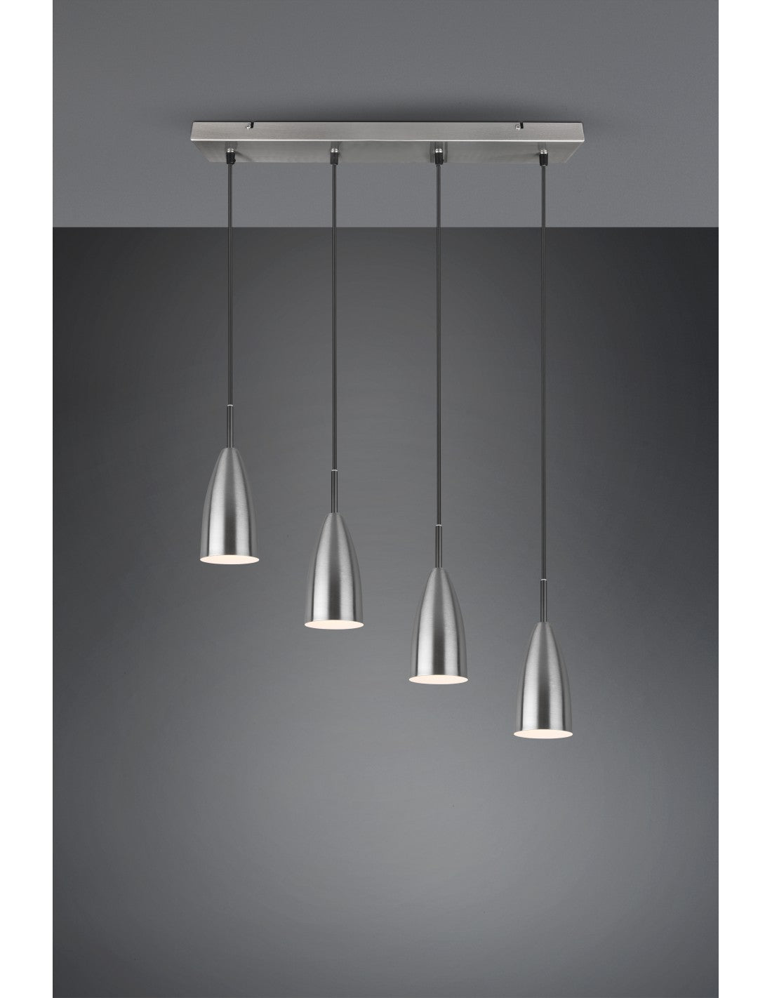 Lustre Linéaire Farin Island 4 Lumières Nichel Trio Lighting