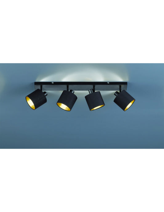 Spot Tommy 4xE14 Spot Noir L70 cm Trio Lighting