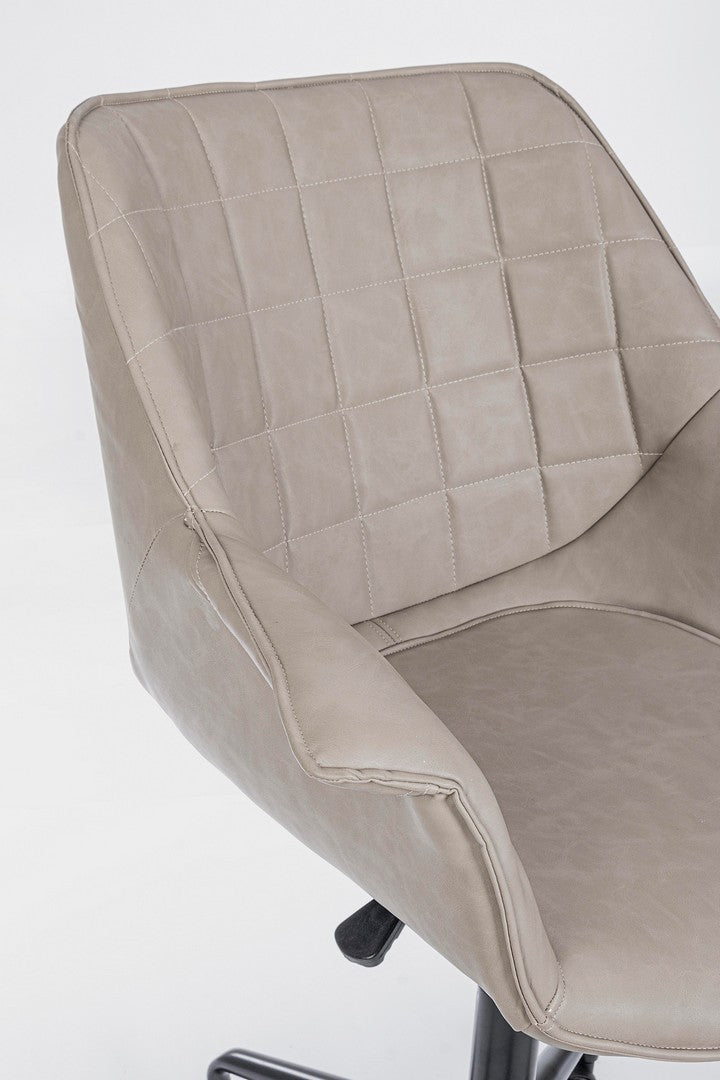 Fauteuil de bureau gris tourterelle Joshua