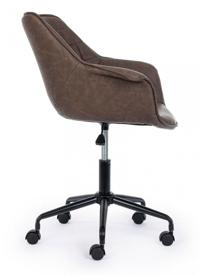 Fauteuil de bureau Joshua marron