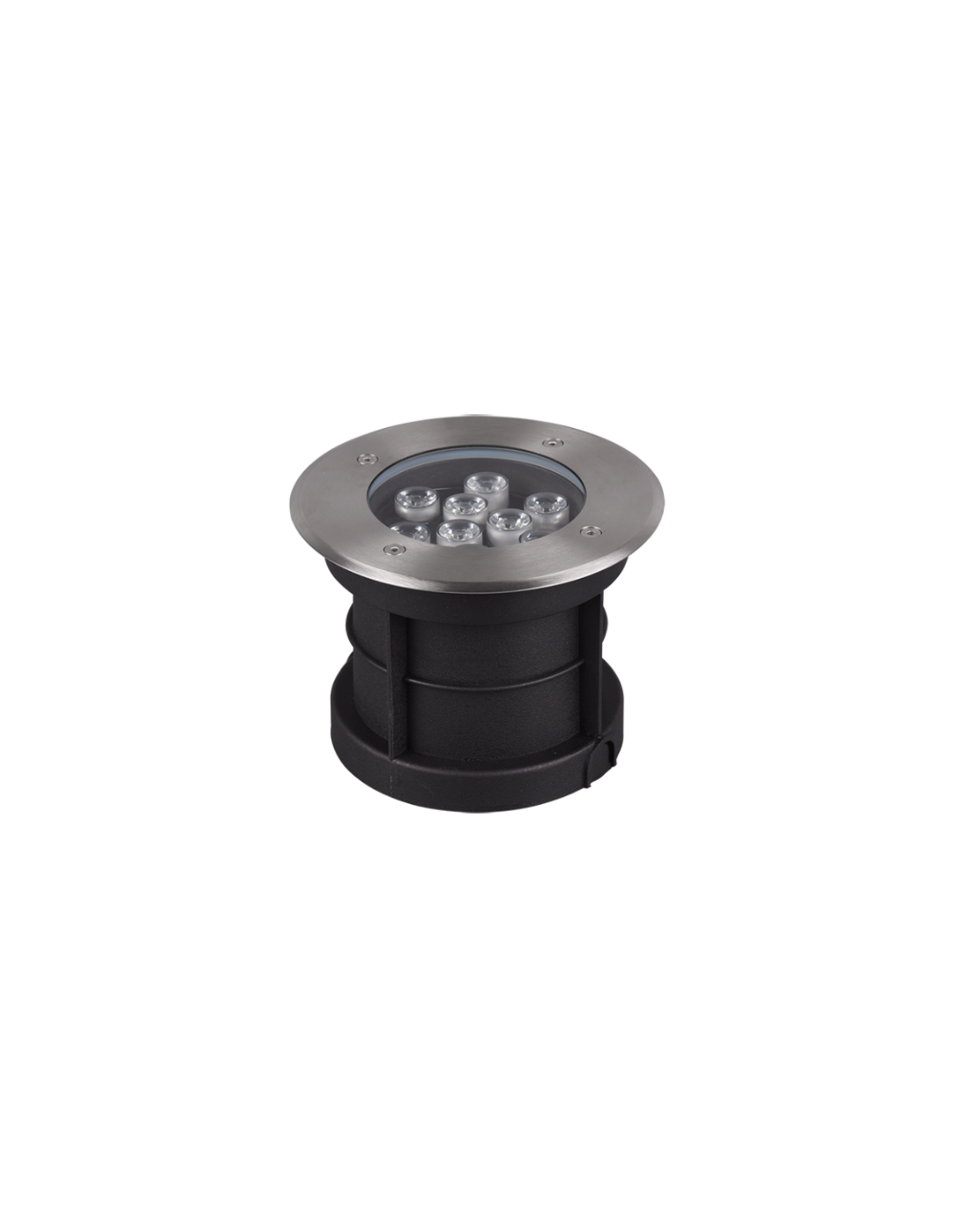 Spot LED encastrable IP65 piétonnier Nickel Belaja Ø16 cm Trio Lighting