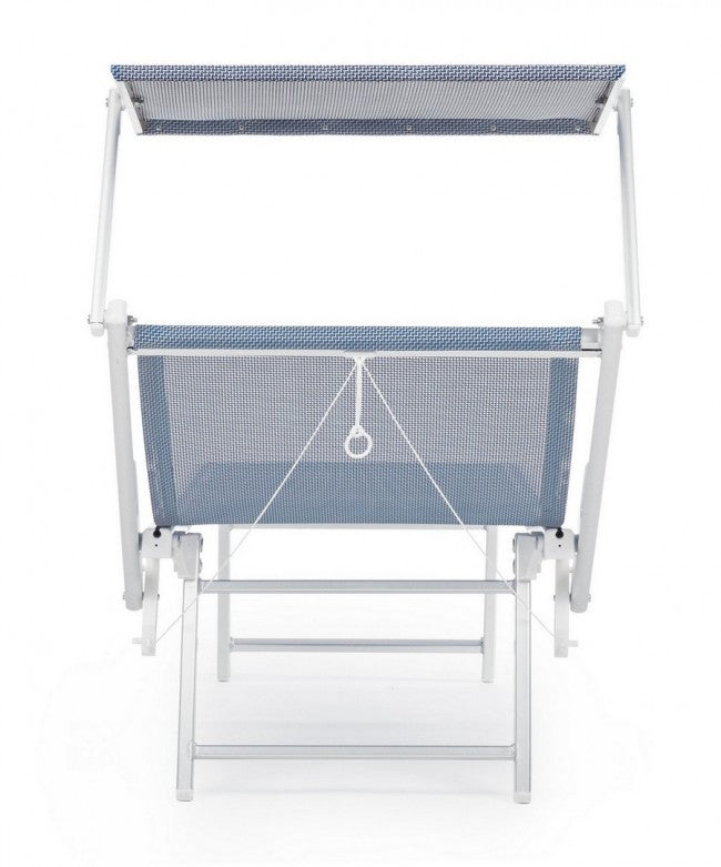 Lit bébé pliable en aluminium Cross bleu