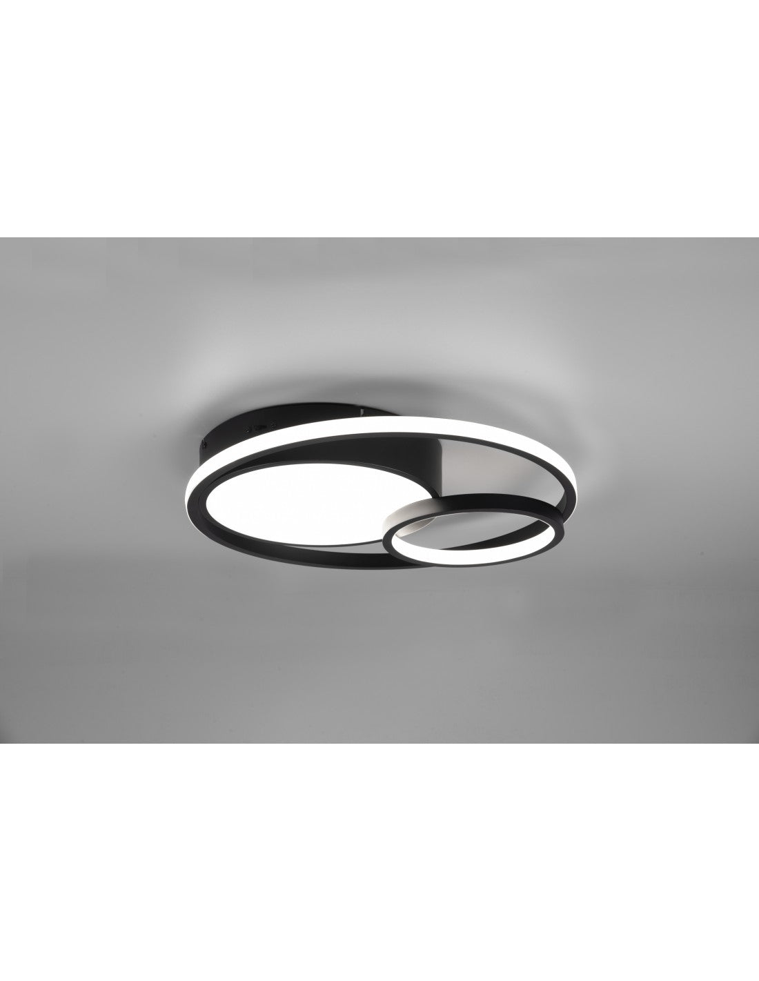 Plafonnier Moderne Vuelta Noir 3 LED Variateur 28w Trio Lighting