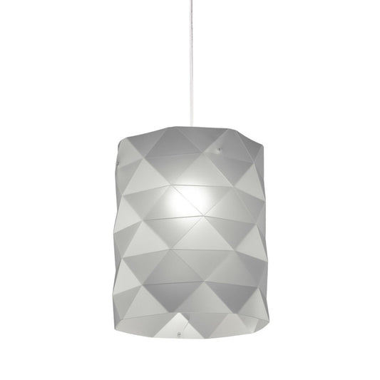 Suspension argentée en métal chromé Cm. 27x32h