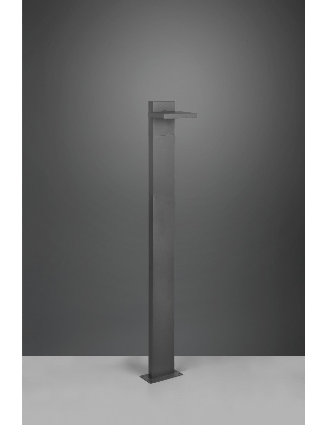 Éclairage extérieur à poteau haut LED en aluminium anthracite IP54 Horton Trio