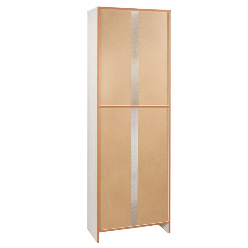 Armoire polyvalente blanche à deux portes 62x34x h182 cm