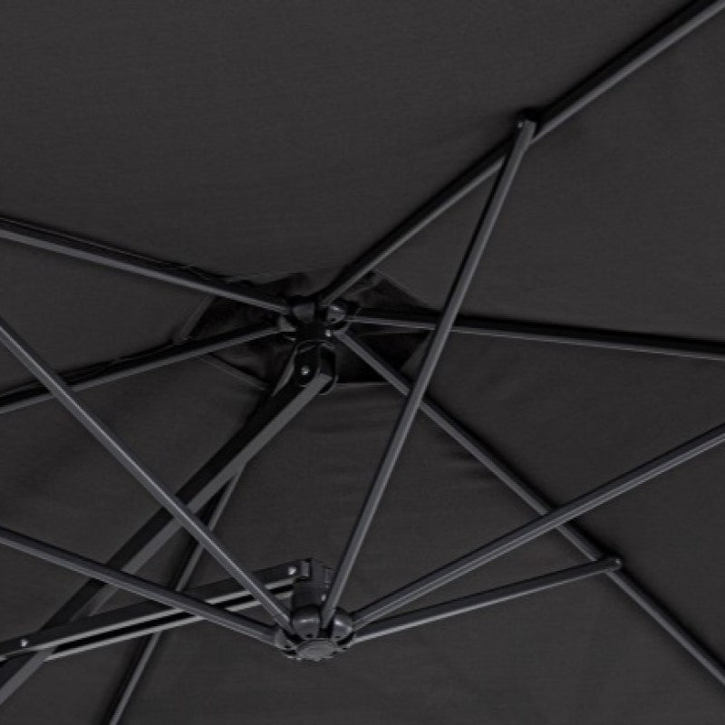 Parasol de jardin gris Sorrento 3 mètres