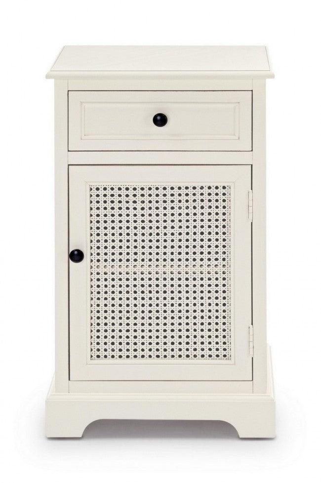 Table de chevet classique Amabel 1 porte et 1 tiroir 42x32x72h cm