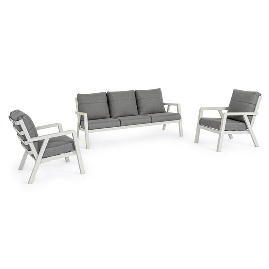 Ensemble de salon 3 pièces avec coussins Truman Lunar