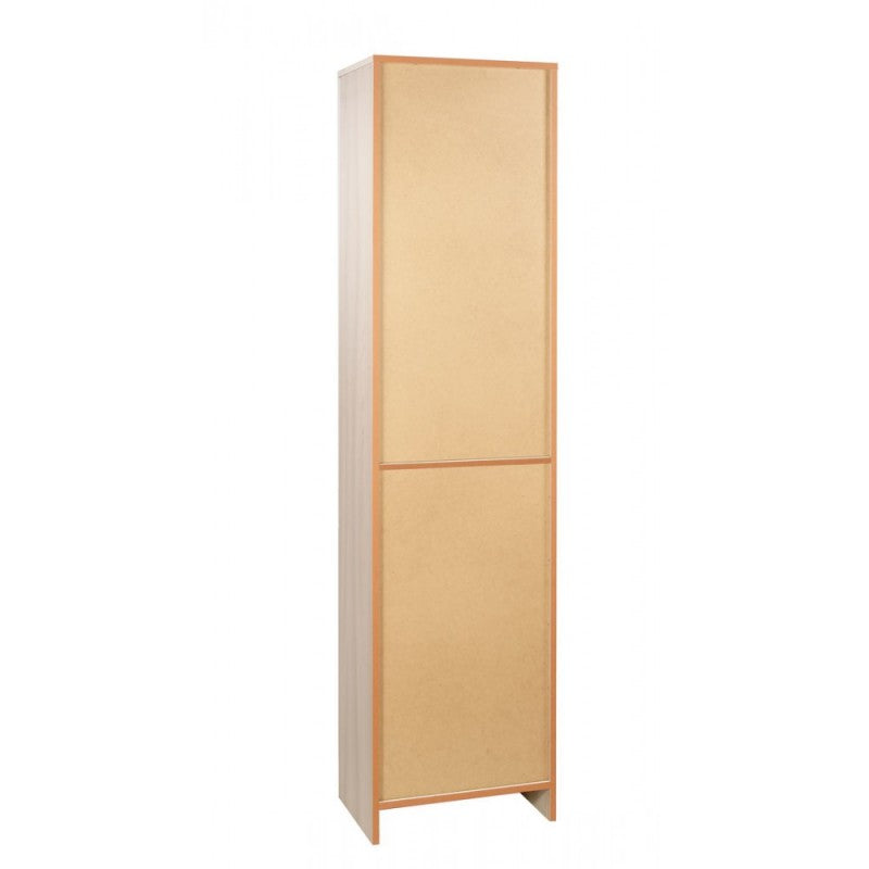 Armoire polyvalente avec deux portes et un tiroir Blanc 46x34x h183 cm