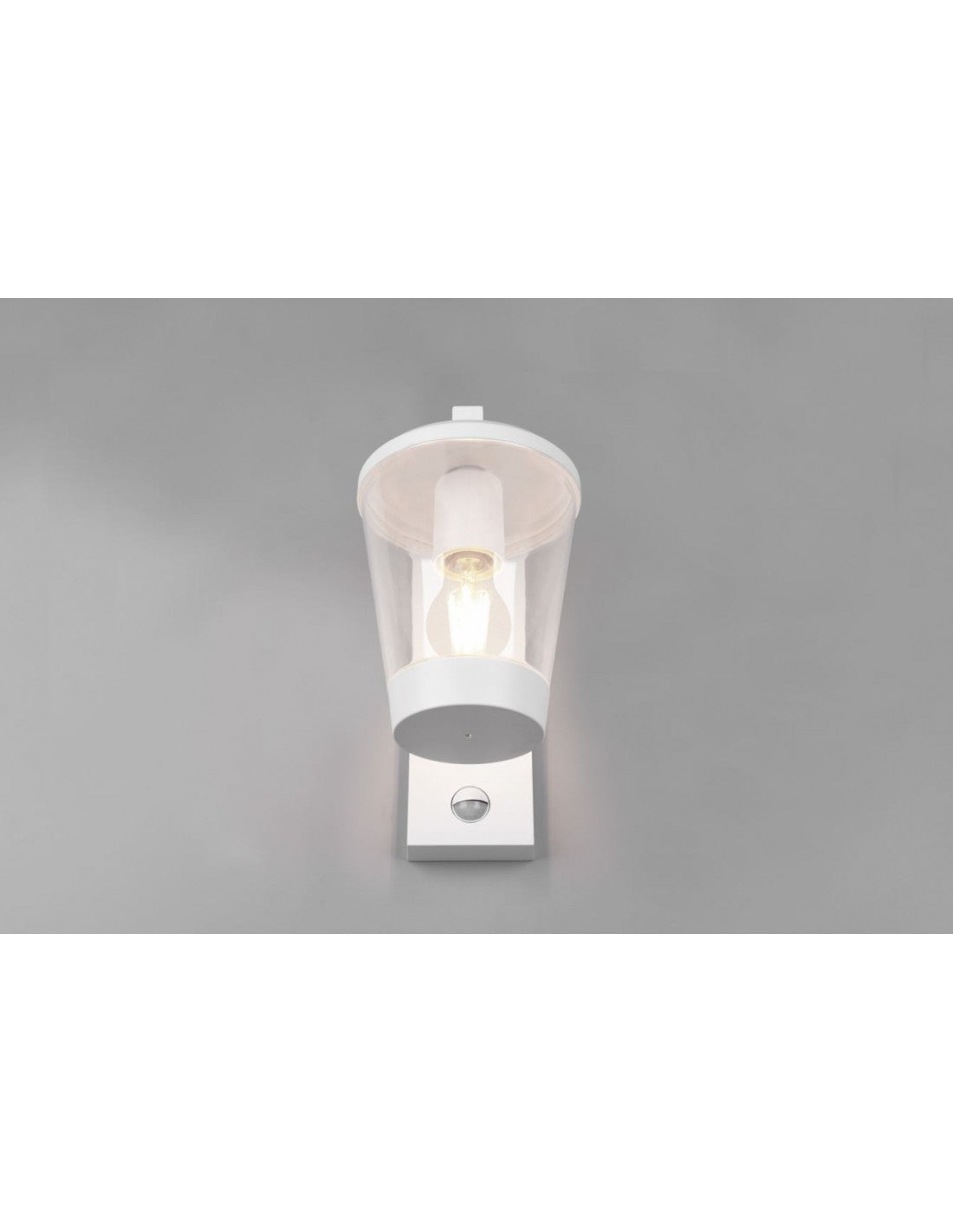 Applique Lanterne Cavado Blanc IP44 Détecteur de Mouvement Trio Lighting