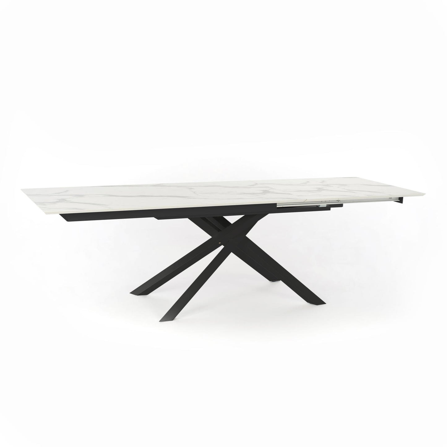 Table extensible avec plateau en marbre calacatta 170/270x90x76h cm