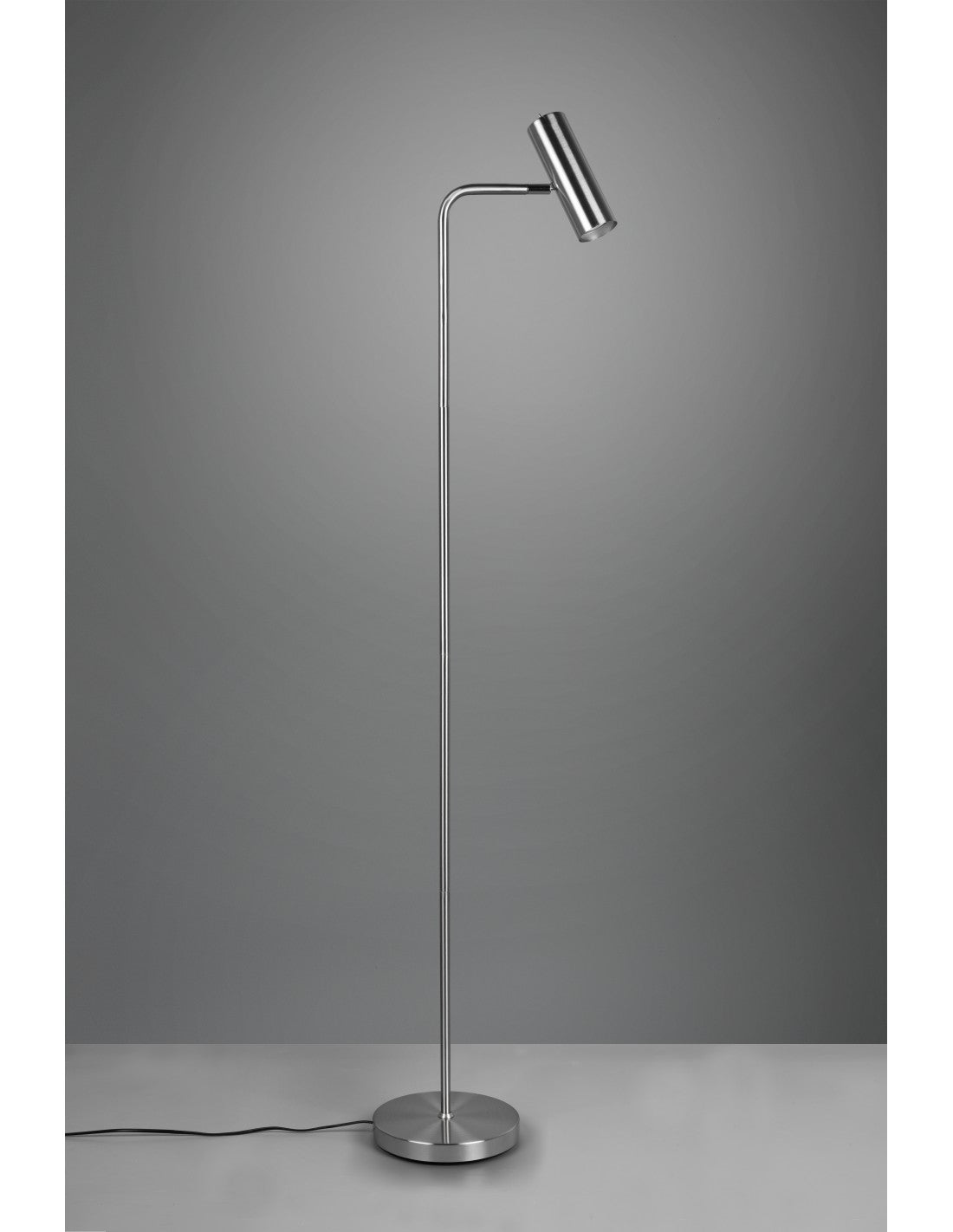 Lampadaire Marley Nickel Spot Cylindre H151 Trio Lighting