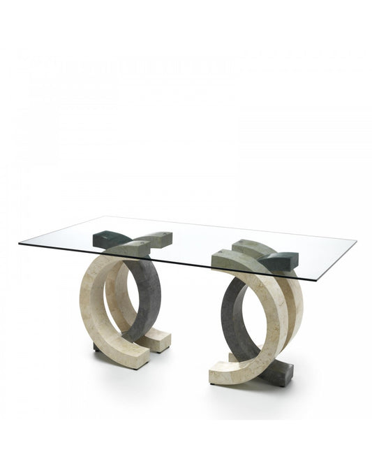 Table fixe 180 x 100 - Transparente - Olimpia