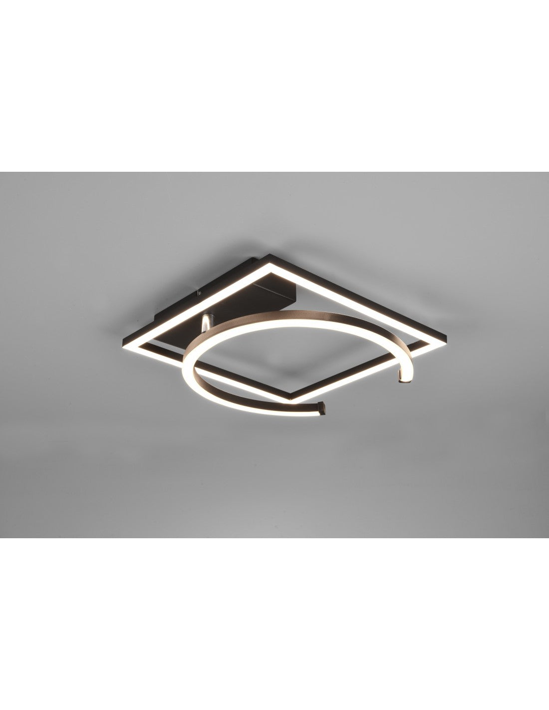 Plafonnier LED Pivot 23,5w Noir L42 cm Gradable Trio Lighting
