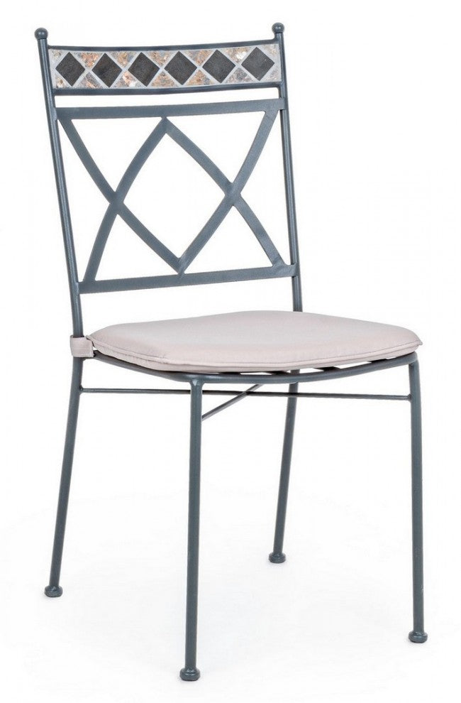 Chaise d'extérieur en métal Berkley