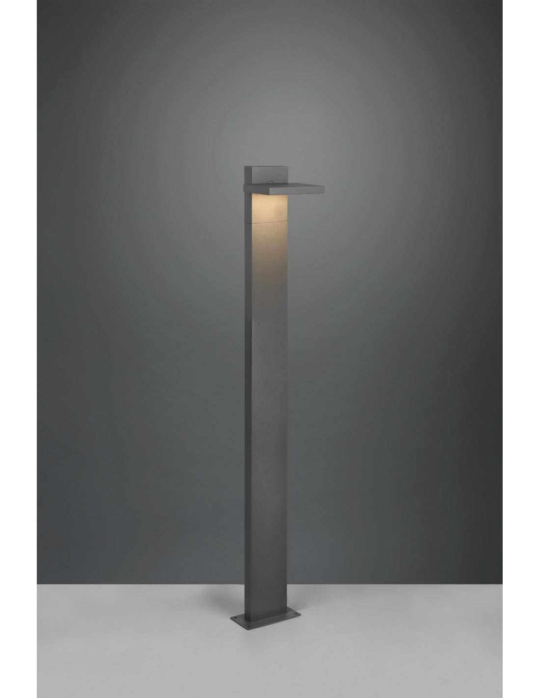 Éclairage extérieur à poteau haut LED en aluminium anthracite IP54 Horton Trio