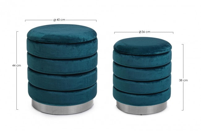 Set2 Pouf Rangement Darina Navyus