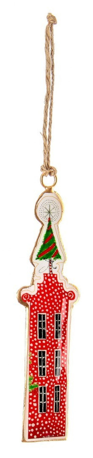 12x Pendentif Habitat Maison Rouge C