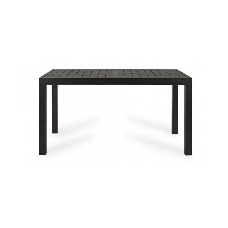 Table d'extérieur extensible en aluminium Anthracite 140-210x77x h75 cm