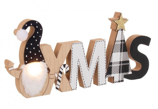 6x écriture de Noël Elger Black Santa C