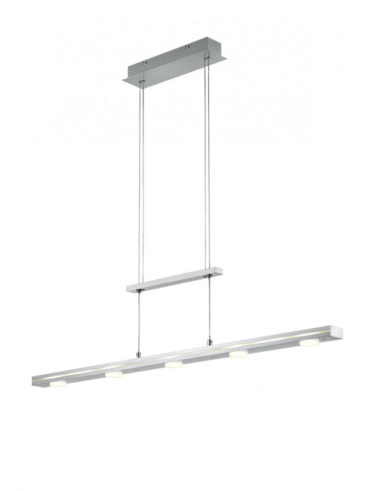 Suspension LED moderne au-dessus et au-dessous Lacal Nichel Trio Lighting