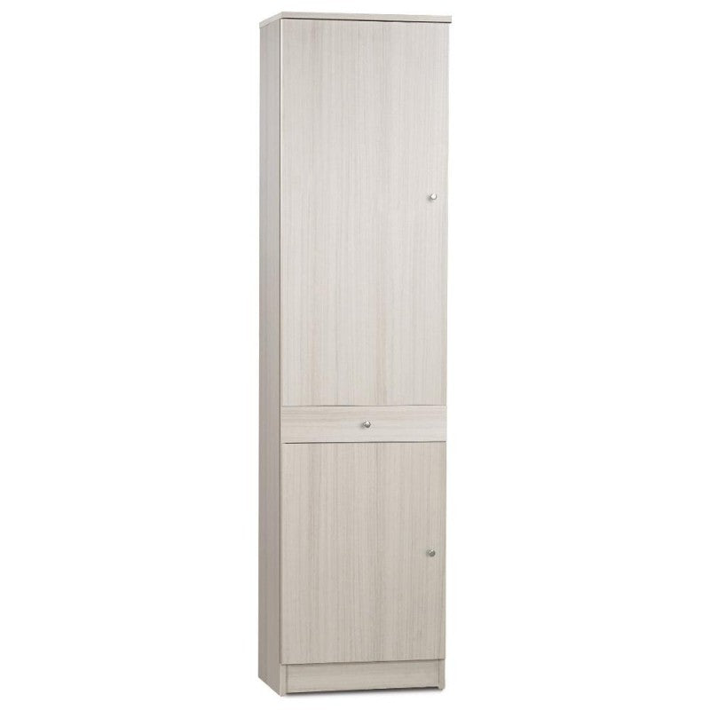 Armoire polyvalente avec deux portes et un tiroir Eucalyptus 46x34x h183 cm