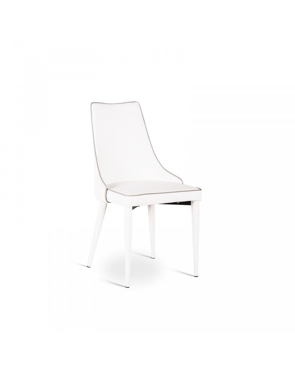 2x Chaise Myriam STS simili cuir blanc
