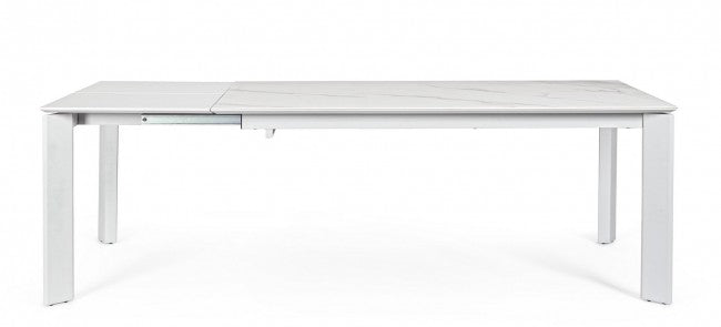 Table extensible Briva blanc gris