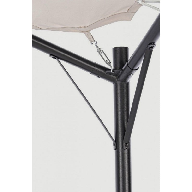 Tonnelle de jardin en forme de dôme gris anthracite 3,5x3,5xh 260 cm