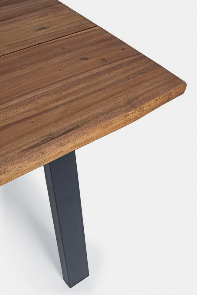 Table d'ameublement en bois naturel Oslo 200 x 100 cm