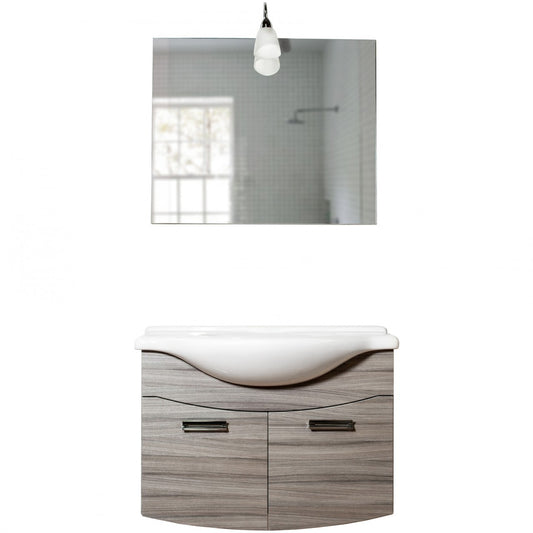 Meuble de salle de bain suspendu Iris Cm. 85 Palissandre