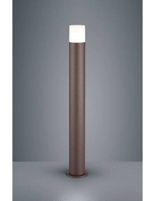 Poteau extérieur Hoosic 1xE27 Rouille H80 cm IP44 Trio Lighting