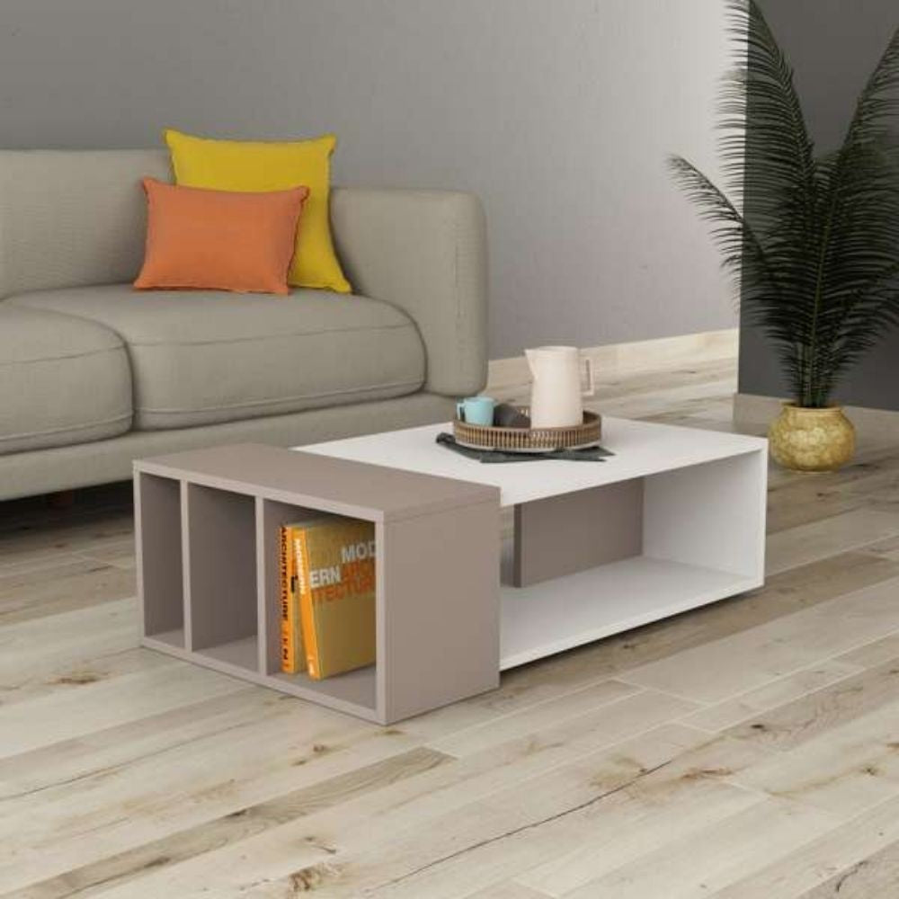 Table de salon gris tourterelle Anita