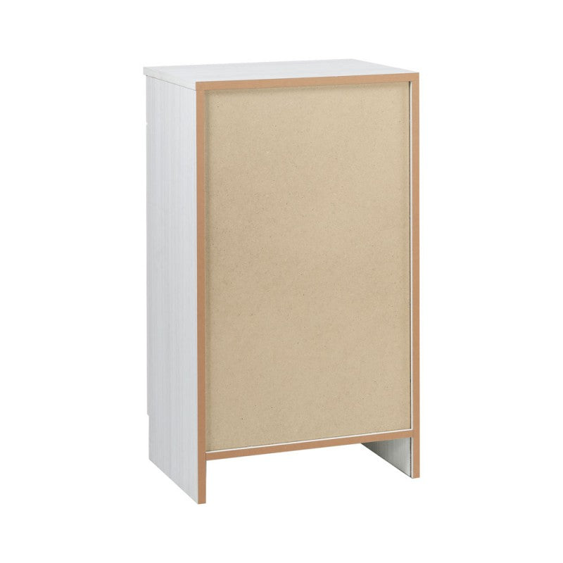 Armoire basse polyvalente avec une porte et un tiroir Eucalyptus 46x34x h80 cm