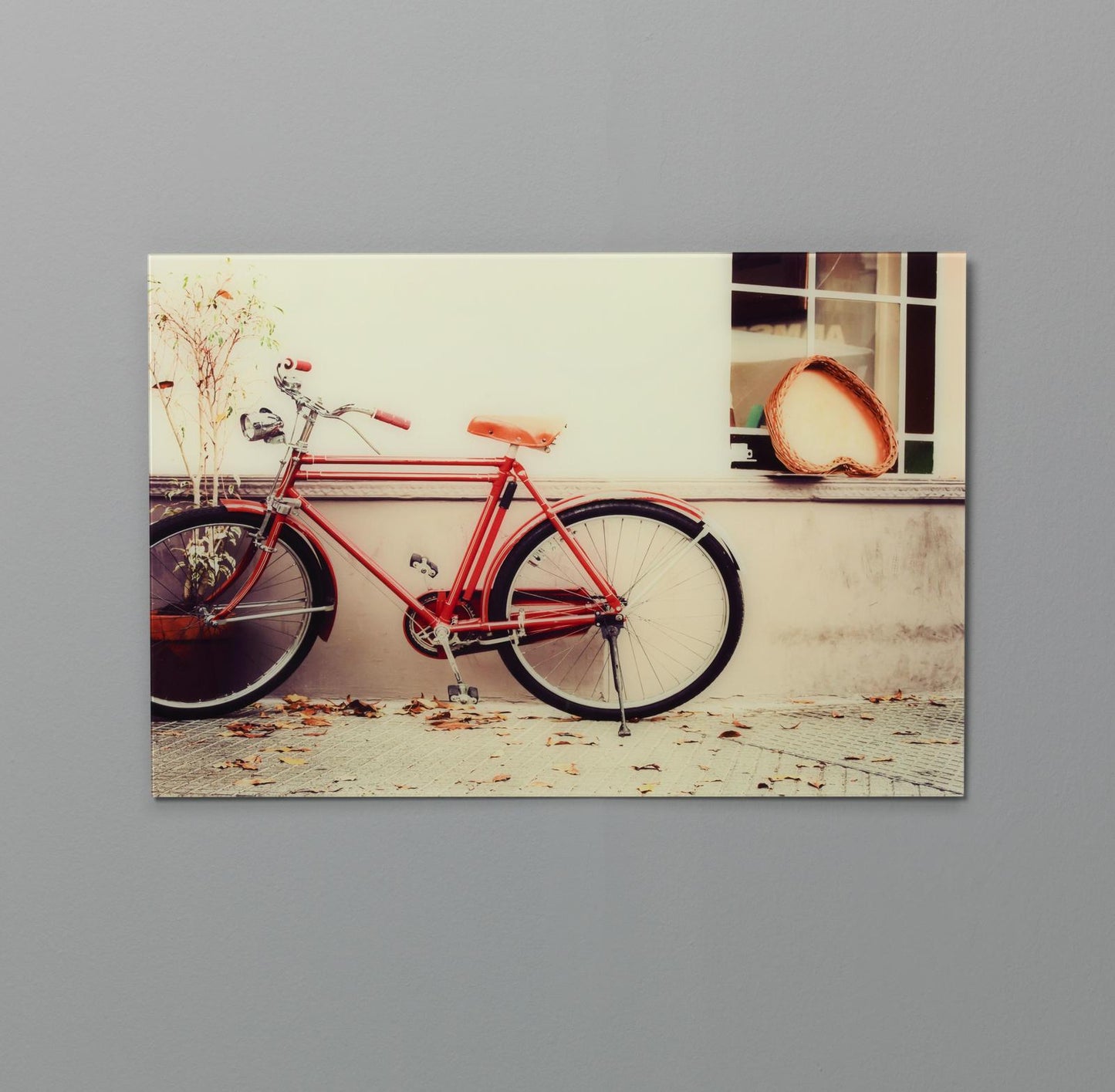 Impression sur verre 70x70 cm avec toile multicolore