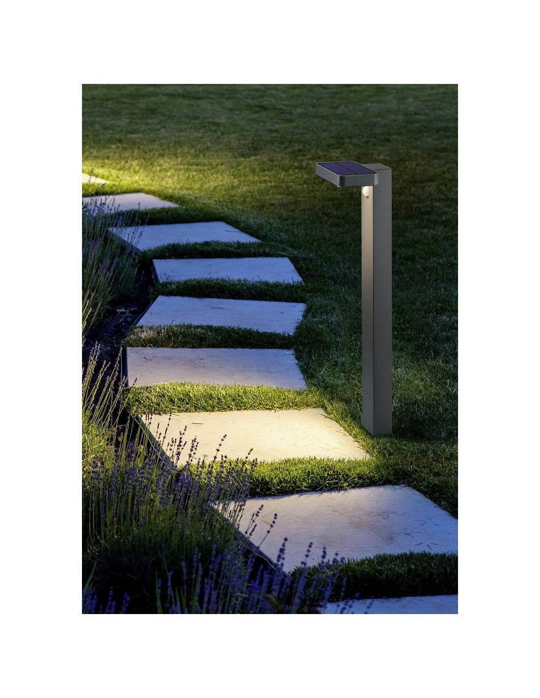 Poteau Esquel Led Anthracite IP44 Avec Trio Éclairage Détecteur De Mouvement