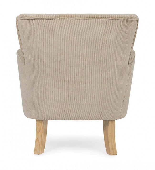 Fauteuil gris tourterelle de style vintage